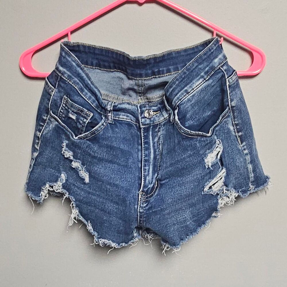Shein Women's Blue and Navy Shorts
